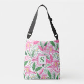 Sac Ajustable Vin Alligator Pink vert Monogramme (Devant)