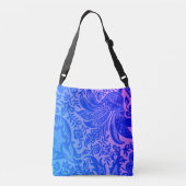Sac Ajustable Vintage bleu rose floral (Dos)