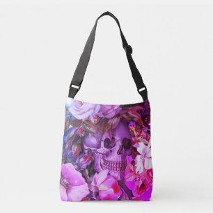 Sac Ajustable Vintage crâne floral