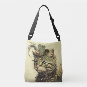 Sac Ajustable Vintage dame de chat victorienne