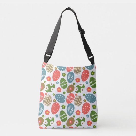 Sac Ajustable Vintage Joyeuses fleurs de Pâques (Devant)