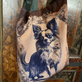 Sac Ajustable Vintage Long Haired Chihuahua