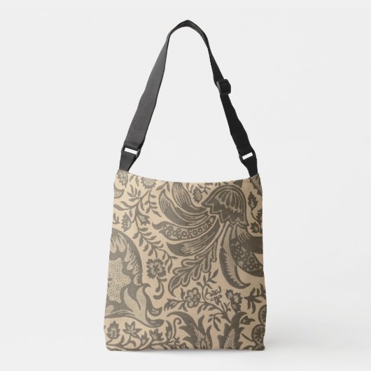 Sac Ajustable Vintage Sepia Tan Floral (Devant)