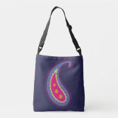 Sac Ajustable Violet et rose paisley (Dos)