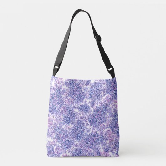 Sac Ajustable Violette aquarelle fleurs lilas (Dos)