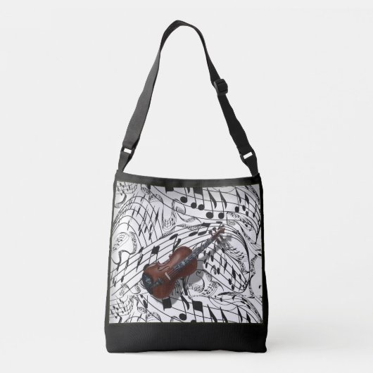 SAC AJUSTABLE VIOLIN SUR LES NOTES DE MUSIQUE (Dos)