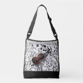 SAC AJUSTABLE VIOLIN SUR LES NOTES DE MUSIQUE (Devant)