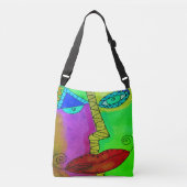 Sac Ajustable Visage Abstrait coloré (Devant)