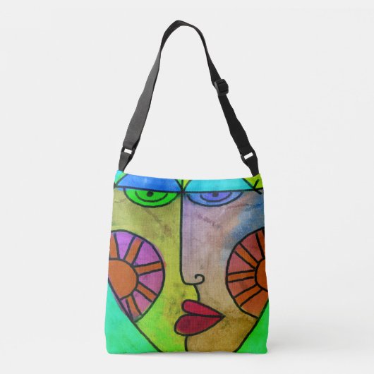 Sac Ajustable Visage Abstrait funky (Dos)