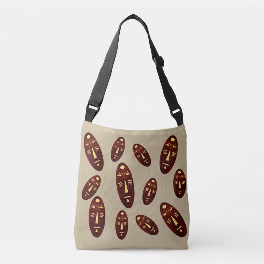 Sac Ajustable Visage abstrait moderne contemporain (Devant)