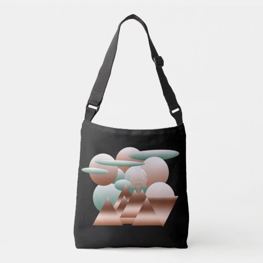 Sac Ajustable Visage Alien dans l'art spatial abstrait (Devant)