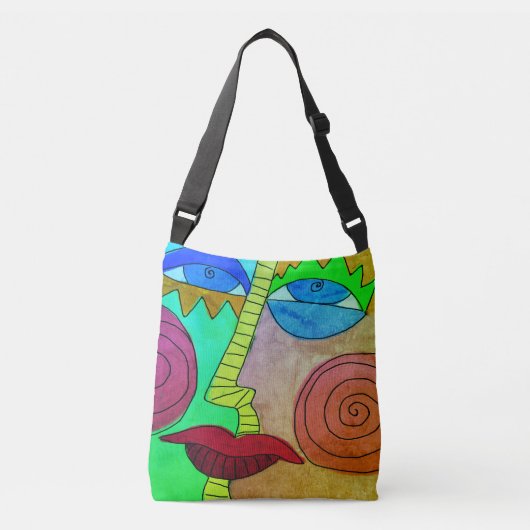 Sac Ajustable Visage artistique Abstrait funky (Devant)