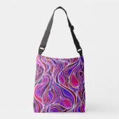 Sac Ajustable Vitrail violet Abstrait (Devant)