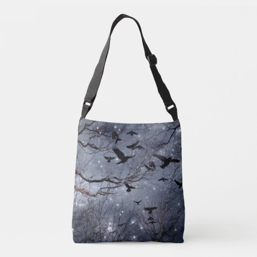 Sac Ajustable Vol chaotique de Corbeau céleste (Dos)