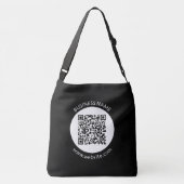Sac Ajustable Votre code QR téléchargé | Texte et couleurs modif (Dos)