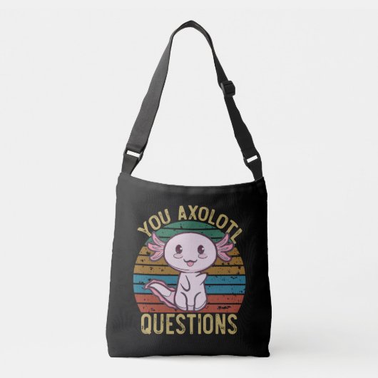 Sac Ajustable Vous Axolotl Questions Retro 90s Drôle Axolotl (Devant)