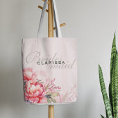 Sac Ajustable Wedding Bridesmaid | Pink Peony & Sage Green