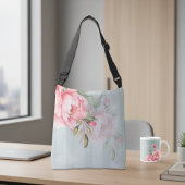 Sac Ajustable Wedding Bridesmaid | Pink Peony & Sage Green