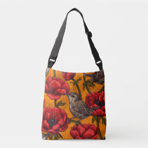 Sac Ajustable Wens dans un jardin d'anémones rouges