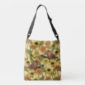 Sac Ajustable Wens et fleurs sur jaune pâle (Dos)