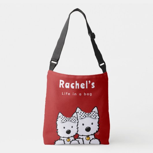 Sac Ajustable Westie Girl Personnalisée (Devant)