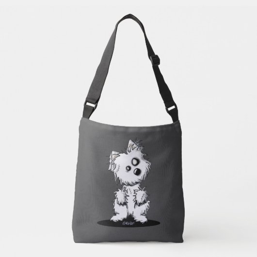 Sac Ajustable Westie Zombie KiniArt Halloween (Devant)