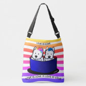 Sac Ajustable Westies arc-en-ciel (Devant)