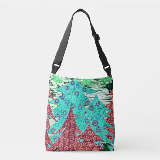 Sac Ajustable Whimsical Colorful Christmas Trees (Devant)
