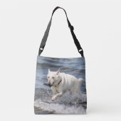Sac Ajustable White German Shepard sur le lac George (Dos)