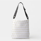 Sac Ajustable White | Golden Zinnia Flower Medallions (Devant)