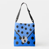 Sac Ajustable Wild About Pois_Black on Blues_Monogrammed (Dos)