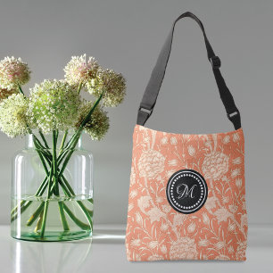 Sac Ajustable Wild Tulips William Morris Motif Peach