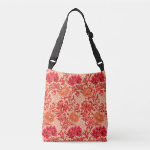 Sac Ajustable William Morris Chrysanthemums, Coral Orange