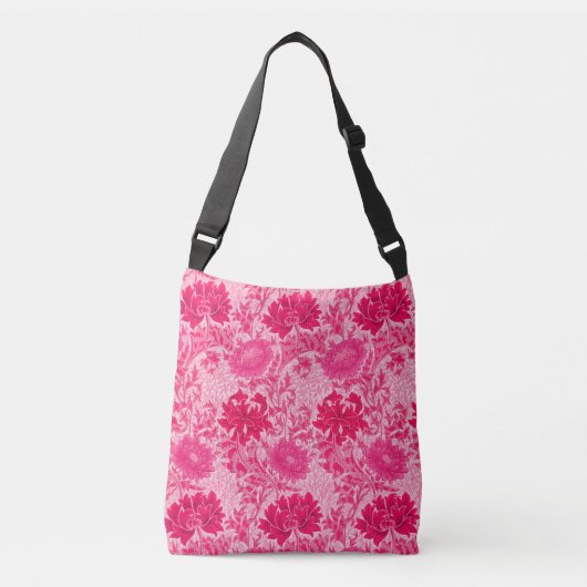 Sac Ajustable William Morris Chrysanthemums, Fuchsia Pink (Devant)