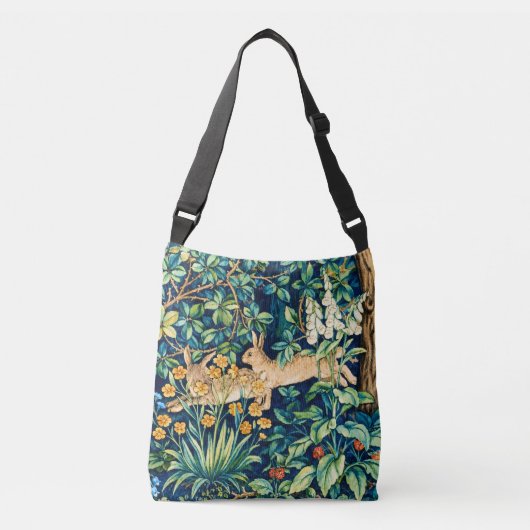 Sac Ajustable William Morris "Deux Lièvres" Impression de lapins (Devant)