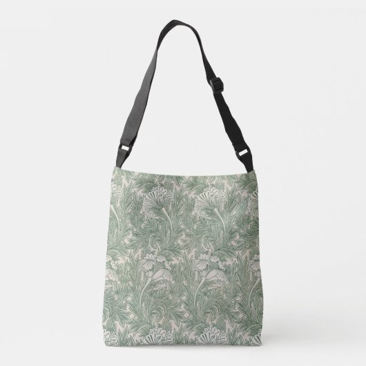 Sac Ajustable William Morris tulip fond textile vert (Dos)