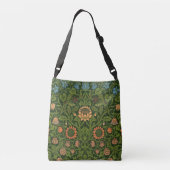 Sac Ajustable William Morris Violet et Columbine Art Rug (Dos)