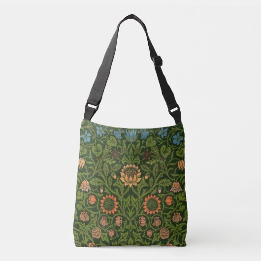 Sac Ajustable William Morris Violet et Columbine Art Rug (Devant)