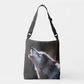 Sac Ajustable Wolf Howling Loup solitaire (Devant)
