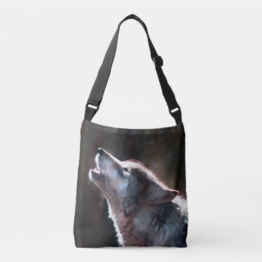 Sac Ajustable Wolf Howling Loup solitaire (Devant)