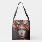 Sac Ajustable Woman with bright make-up and flowers crown (Dos)