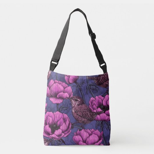 Sac Ajustable Wrens dans le jardin de l'anémone (Devant)