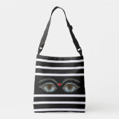 Sac Ajustable Yeux mystiques sur le noir et blanc triés (Dos)