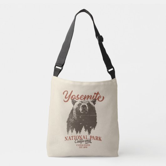 Sac Ajustable Yosemite Grizzly Bear California National Park (Devant)