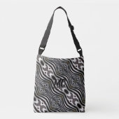 Sac Ajustable Zebra Stripes Élégant Motif Monogramme (Devant)