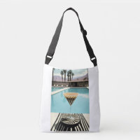 Zebra Theme Palm Springs Pool Retro Cocktail