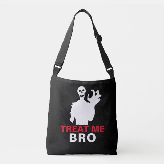 Sac Ajustable Zombie Treat Me Bro drôle Halloween personnalisabl (Devant)