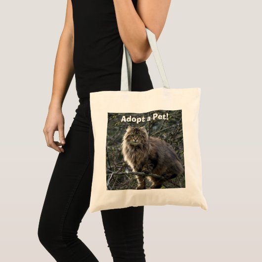 Sac animal de chat Tabby à cheveux longs (Devant (produit))