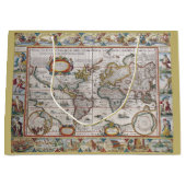 Sac antique de cadeau de carte du monde (Devant)