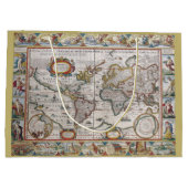 Sac antique de cadeau de carte du monde (Dos)
